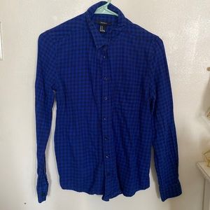 Blue Checkered Flannel